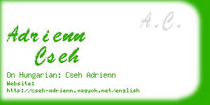 adrienn cseh business card